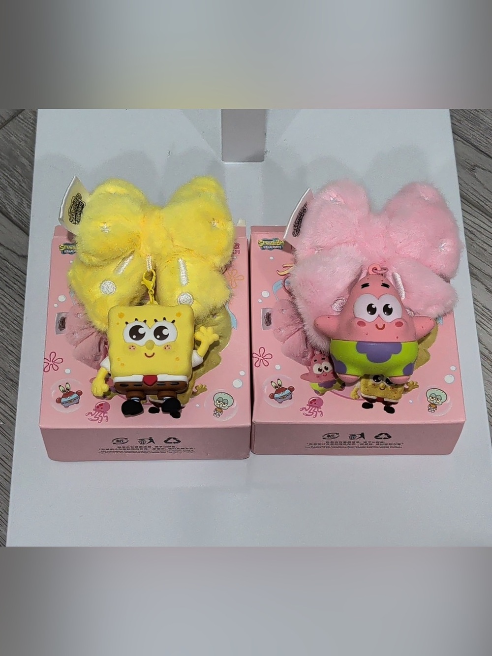 New SpongeBob Aquatic Fun Series Fragrance Plush-2 Pendants w/Box
